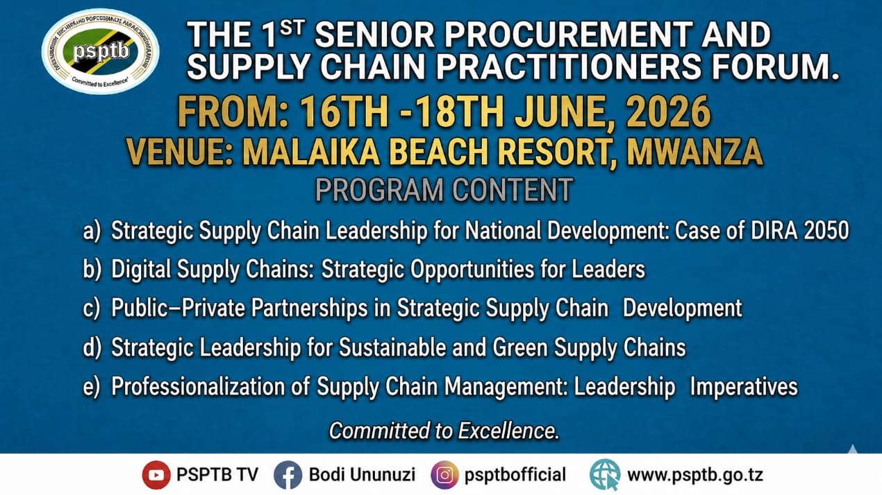 THE 1ST SENIOR PROCUREMENT AND SUPPLY CHAIN PRACTITIONERS FORUM