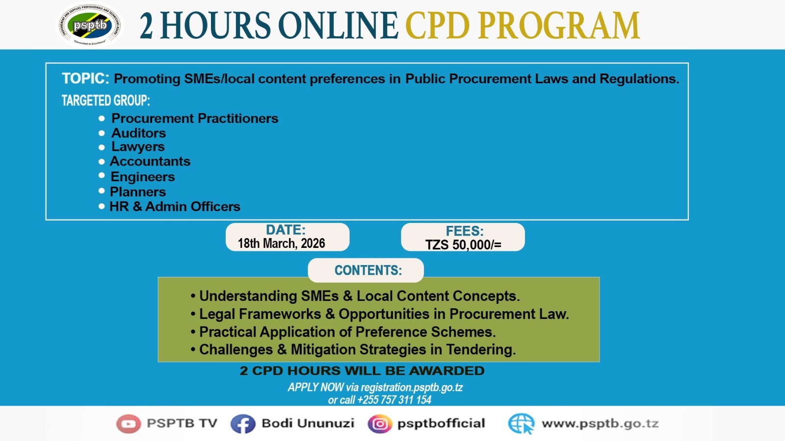 PROMOTING SMEs/LOCAL CONTENT PREFERENCE IN PUBLIC PROCUREMENT LAWS AND REGULATIONS.